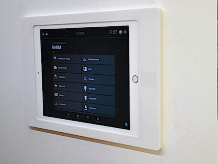 Wandhalterung für Tablet, Material Avonite® Polaris 12 mm